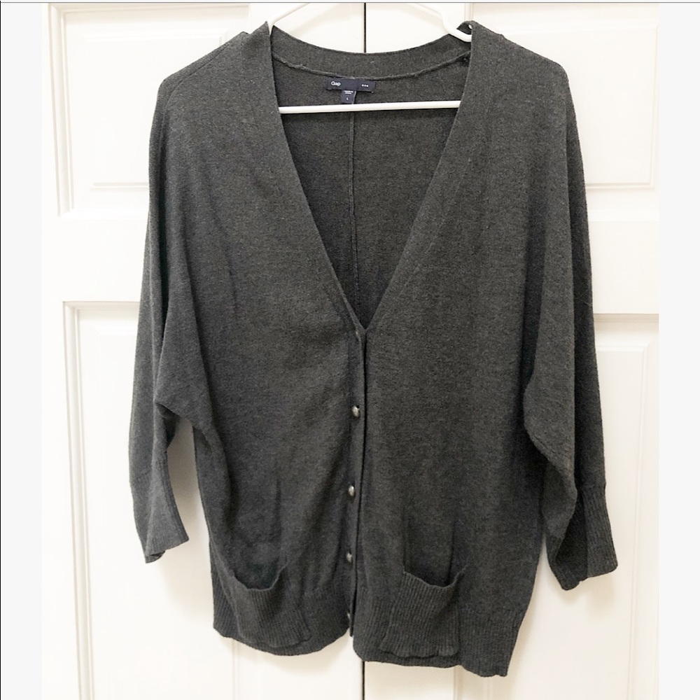 GAP gray cardigan